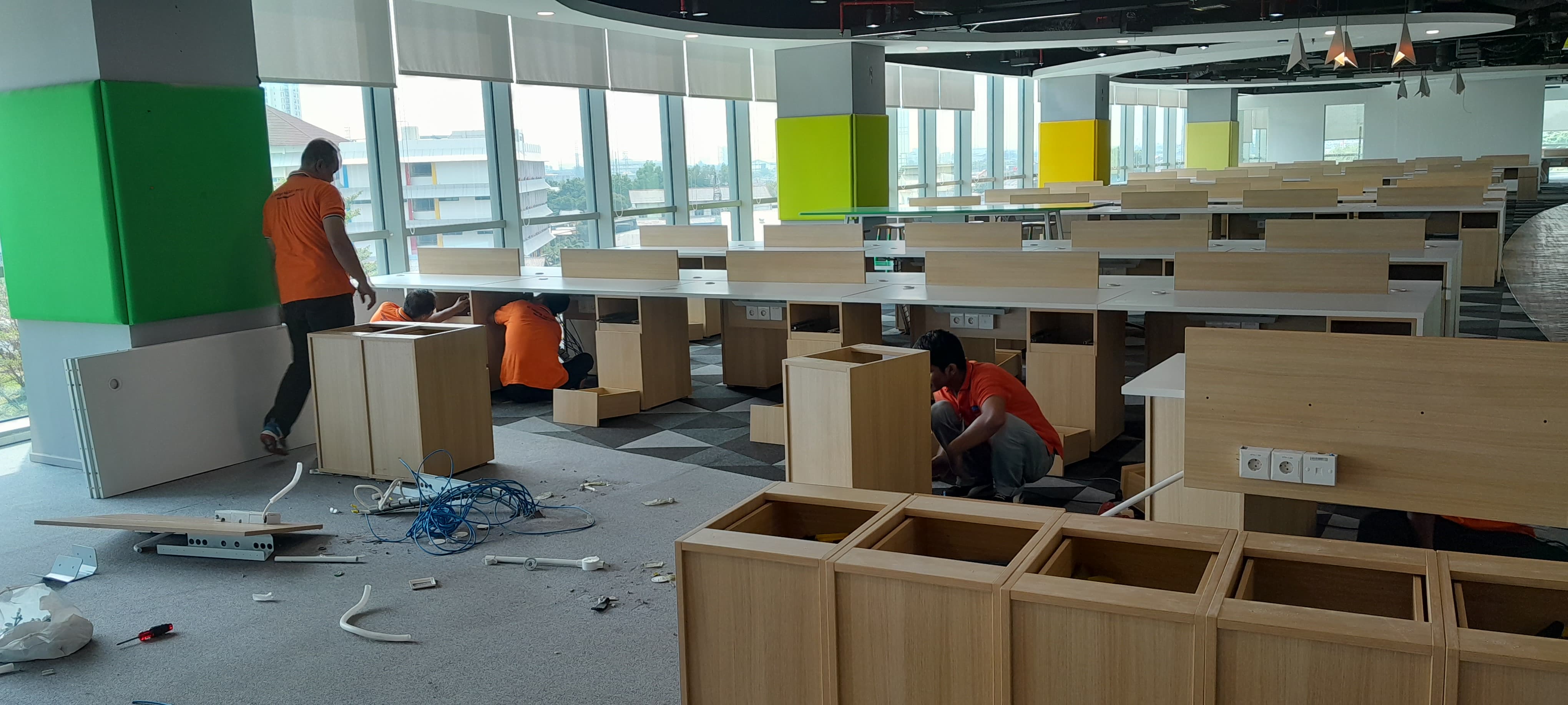 Professional Disassembly and Reassembly of Office Cubicle System or Workstations and Compactors